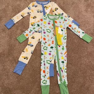 NWT Bundle of Angel Dear 2-way zipper romper